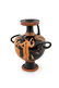 Amphora vase with three handles