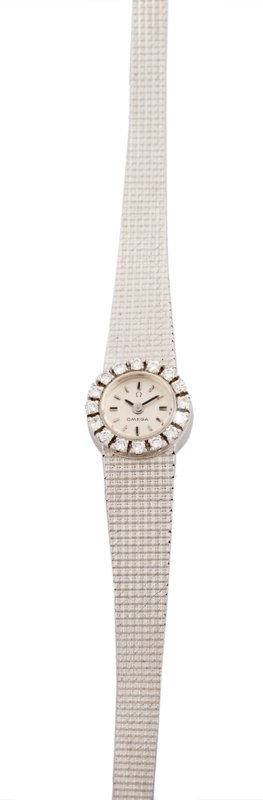 OROLOGIO OMEGA DONNA IN ORO BIANCO CON BRILLANTI (1 of 3)