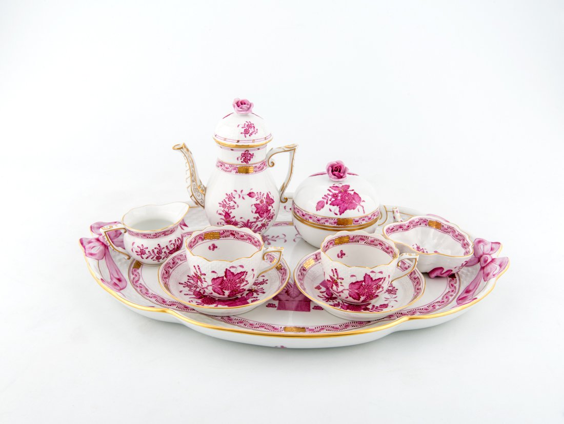 Servizio da caffÃ¨ TÃ©te a TÃ©te in porcellana, Herend (1 of 1)