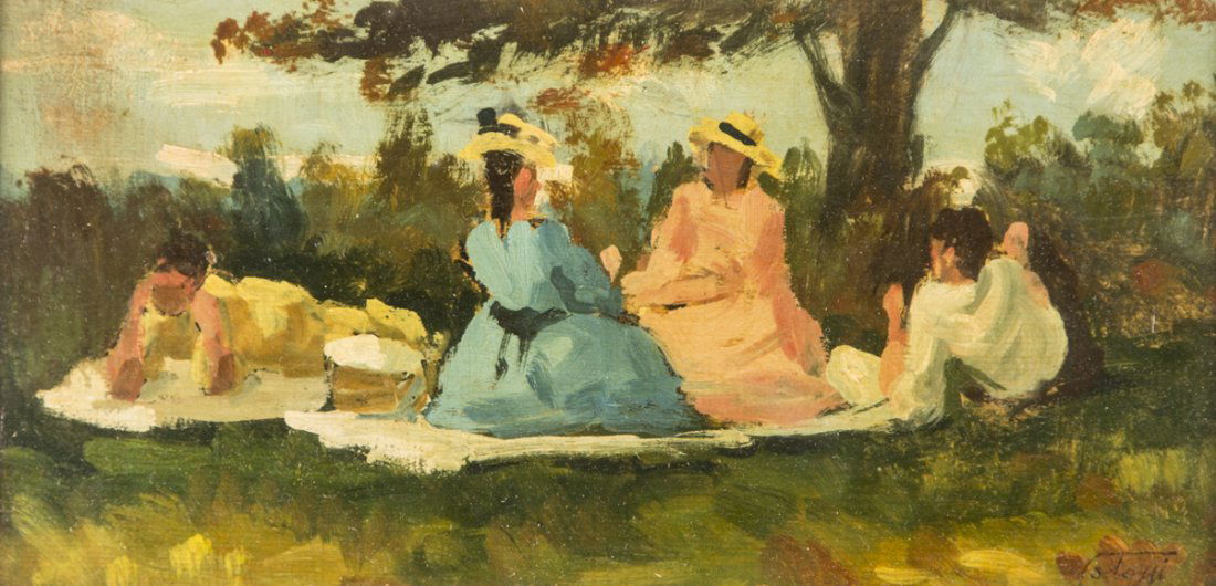 BERNARDINO PALAZZI | NUORO 1907-ROMA 1986 | In giardino (1 of 1)