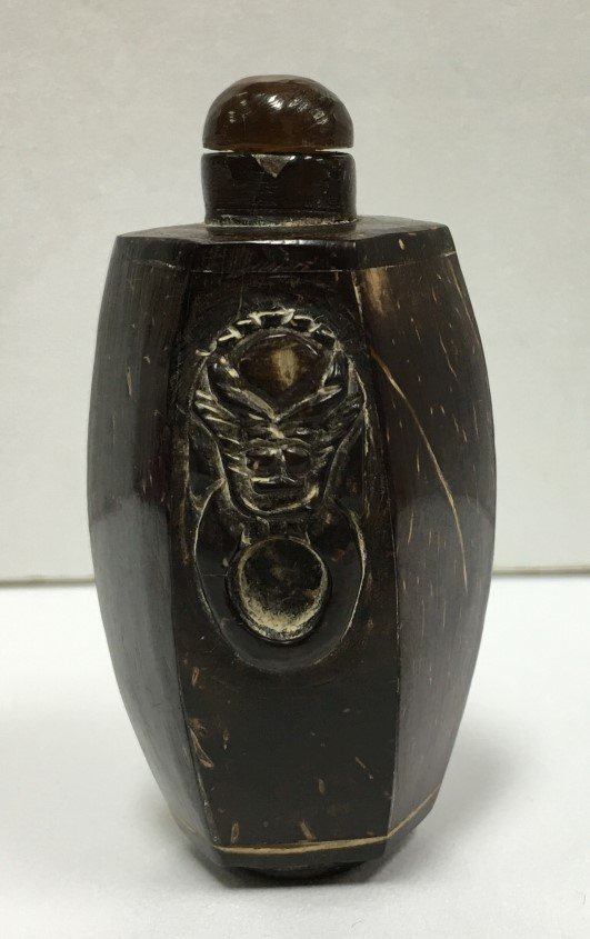 Antique Ox Horn Snuff Bottle (1 of 4)