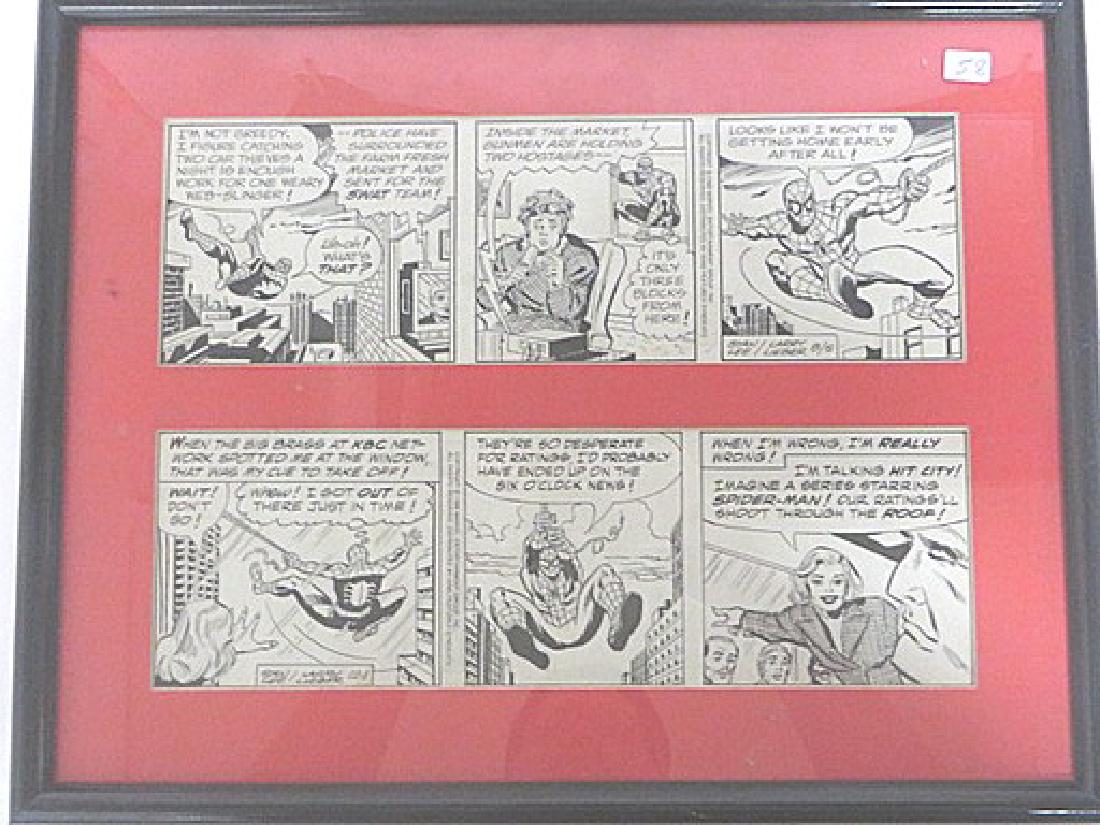 Original Drawings for Cartoon Strip Amazing Spiderman (1 of 2)