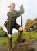 George Luks. American Oil. The Boy Scout. Signed. - 2
