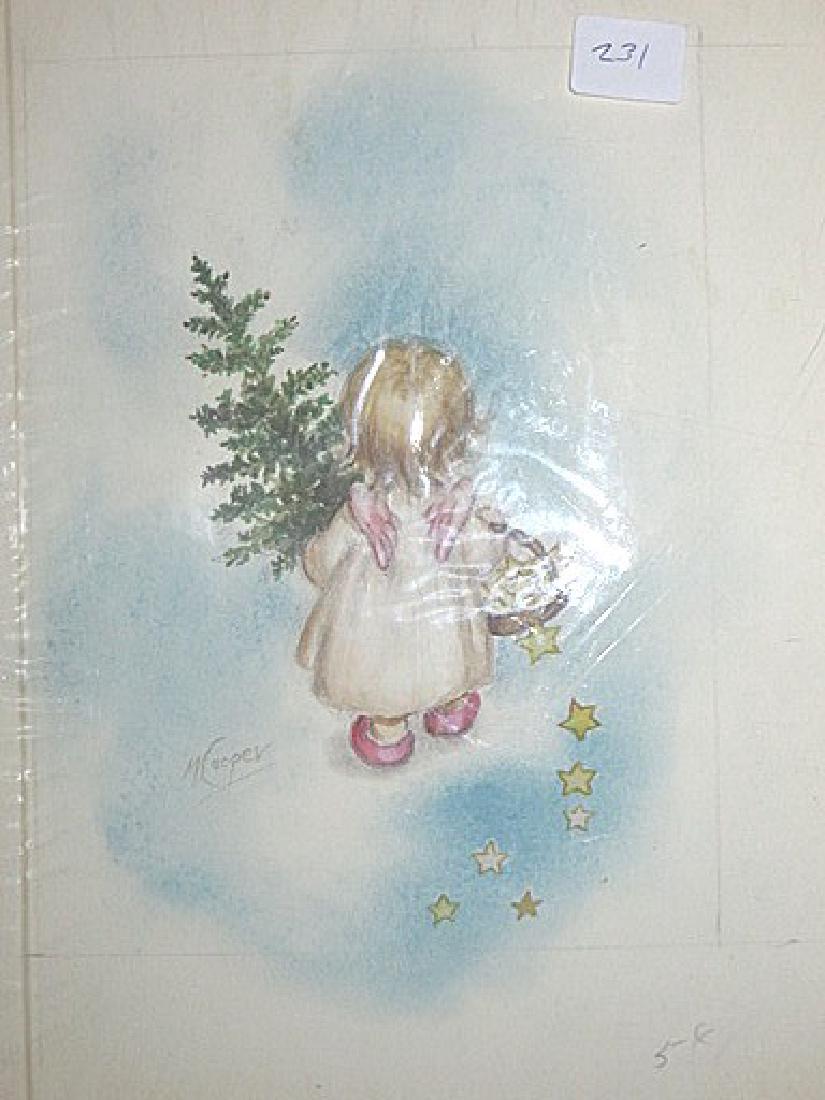 M.Cooper.  Original American Illustration for Norcross (1 of 2)