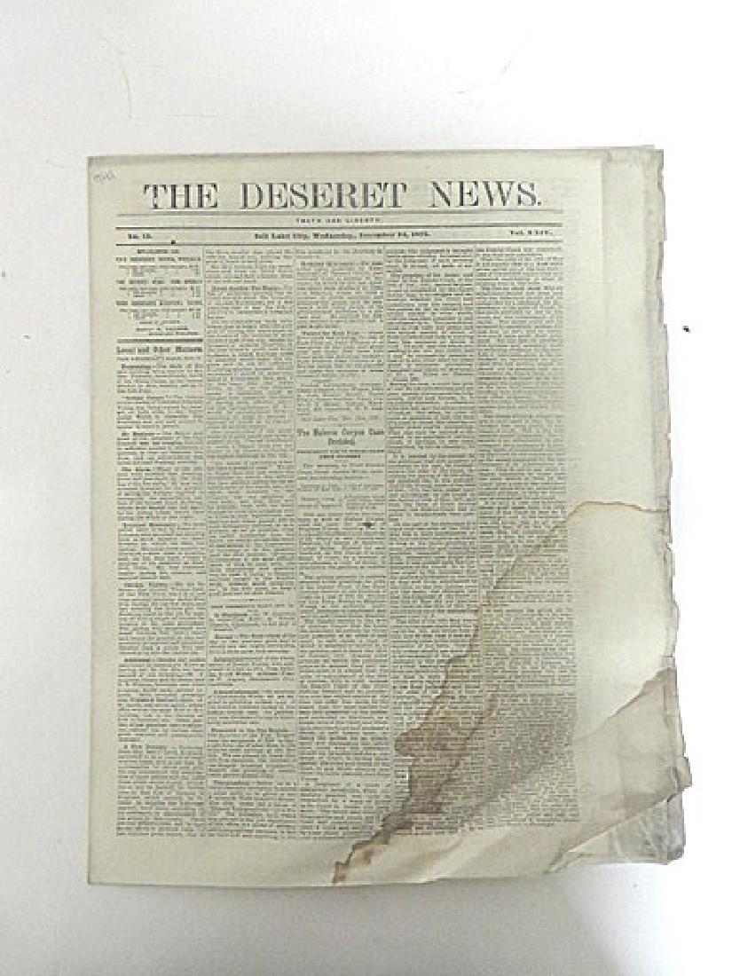 Antique Newspaper Lot  1835-1887 (6) (1 of 5)