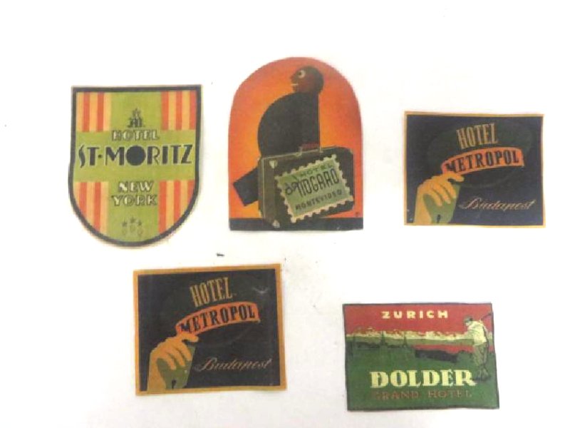 Vintage Hotel Fabric Labels (5) (1 of 1)