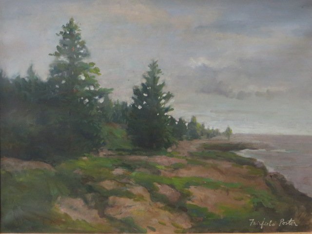 Fairfield Porter. Oil. Landscape. Signed (1 of 4)