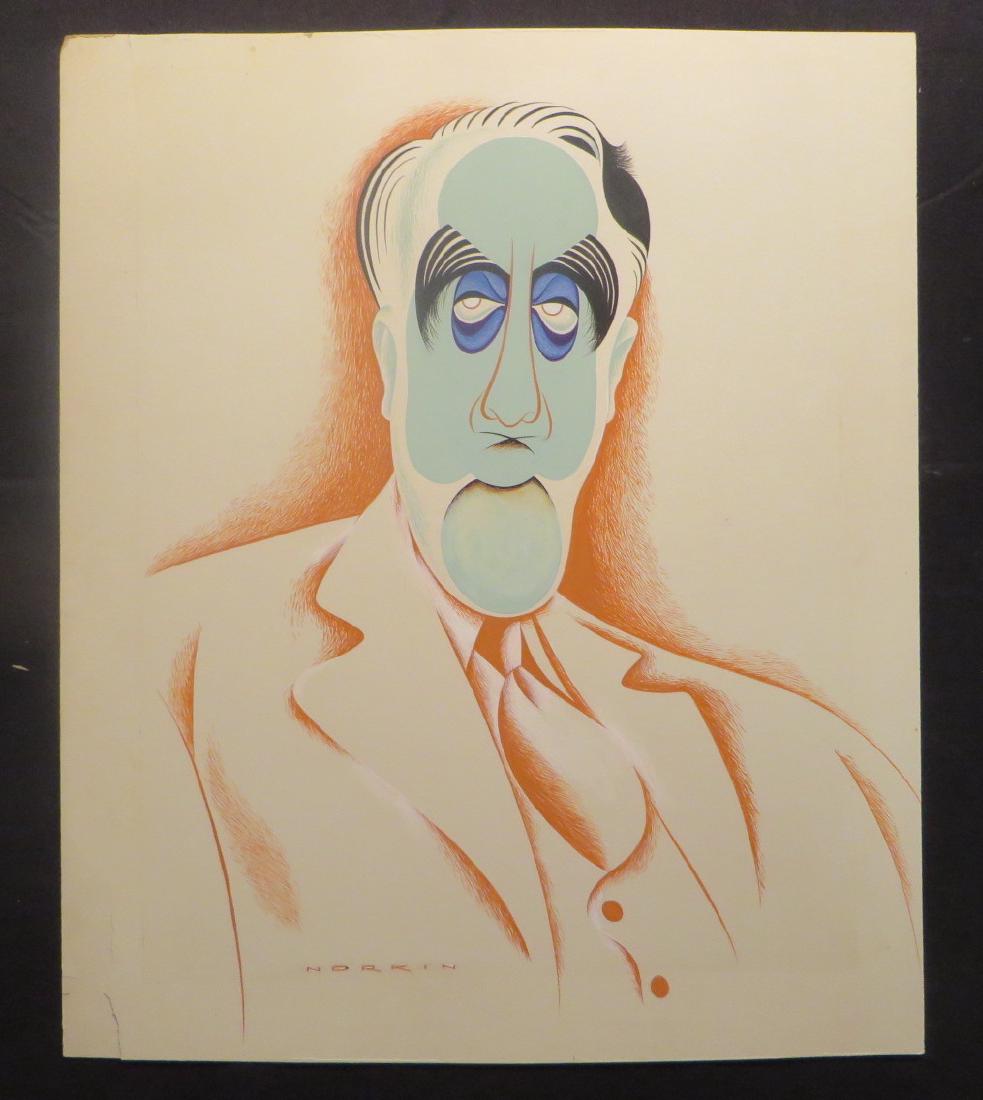 John Wesley, Secretary of the Treasury: 1946. Signed Norkin. 18 1/2" x 15 1/2"