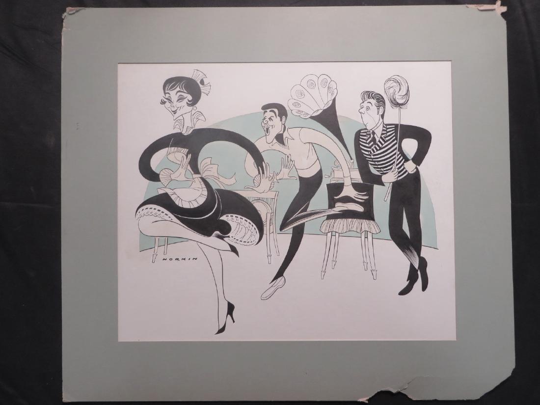 Tovarch. Leigh. NY 1963: April 28, 1963. Signed Norkin. 18"H. x 22"W.