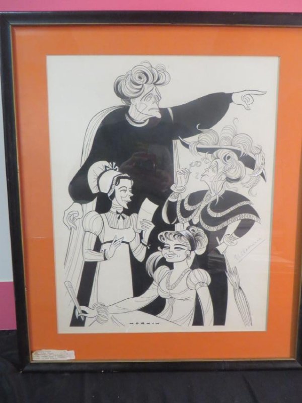 Trojan Women. Madwoman of Chaillot: Eva LaGallienne as Hecuba in Trojan Women and as Aurelia in Madwoman of Chaillot; Leora Dana as Lucy and Sylvia Sidney as Mrs. Malaprop in the Rivals. Signed Norkin and signed to the right difficult t