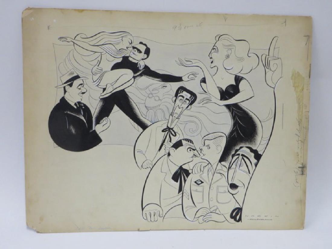 Garrett, Betty. Call Me Mister. 1946: Philidelphia. Original pen and ink drawing by Sam Norkin. Signed Norkin. 18" x 24"