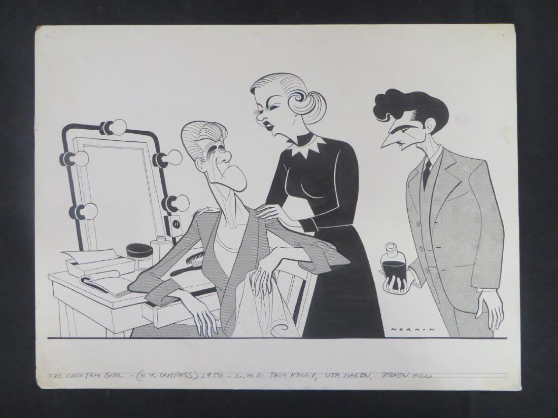 Hagen. The Country Girl. 1950: Original pen and ink drawing by Sam Norkin. Signed Norkin. 14" x 18-1/2"