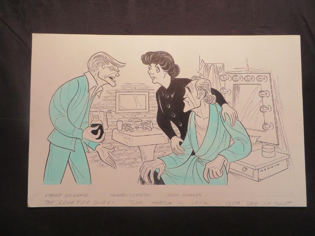 Stapleton. The Country Girl. 1972: Original pen and ink drawing by Sam Norkin. Signed Norkin. 15" x 23"