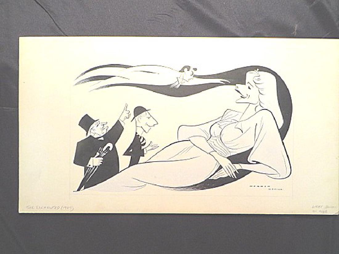 Addy. The Enchanted. 1949: Original pen and ink drawing by Sam Norkin. Signed Norkin and dated 1949.