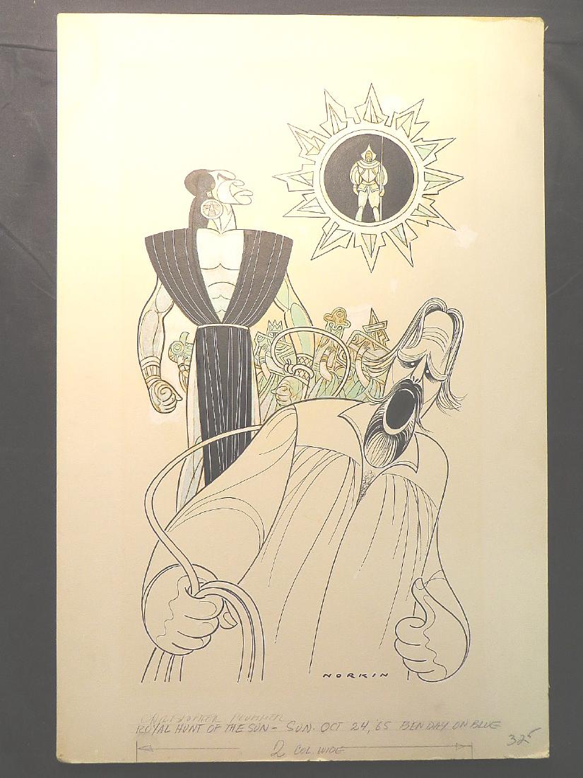 Plummer, Carradine. Royal Hunt of the Sun. 1970 (1 of 1)