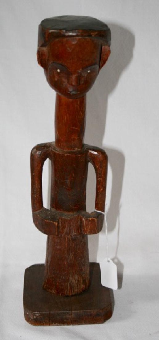 Antique African Gabon Carved Figure: 14 1/2"H.