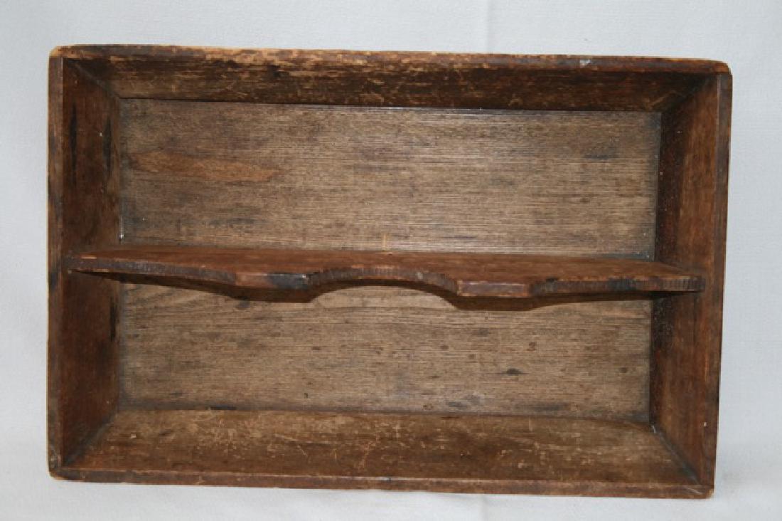 Antique Woodenware Knife Box: Base need retacking. 13" x 9"