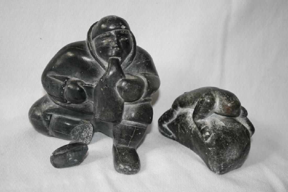 Inuit Soapstone Carvings (2) (1 of 3)