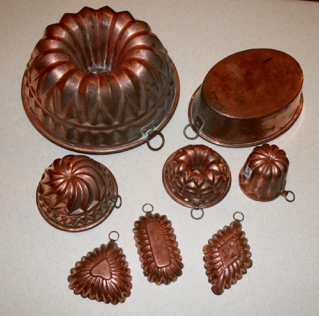 Lot of Copper Molds (8) (1 of 2)