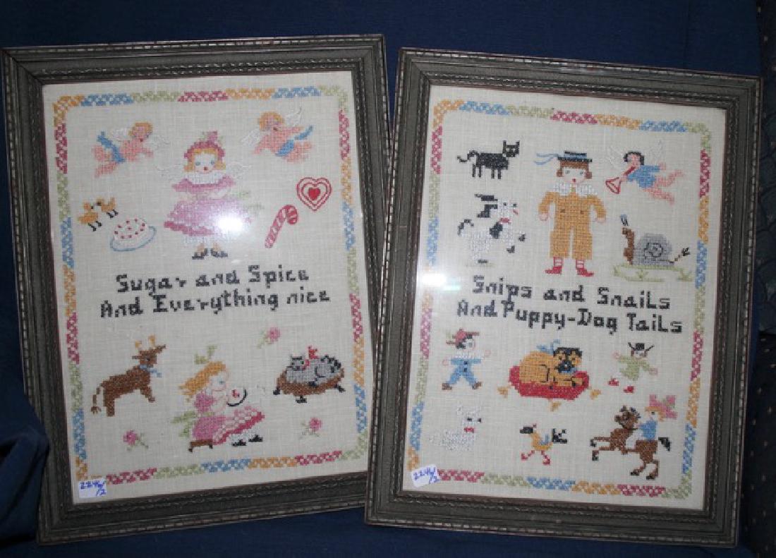 Two Framed Samplers (1 of 2)