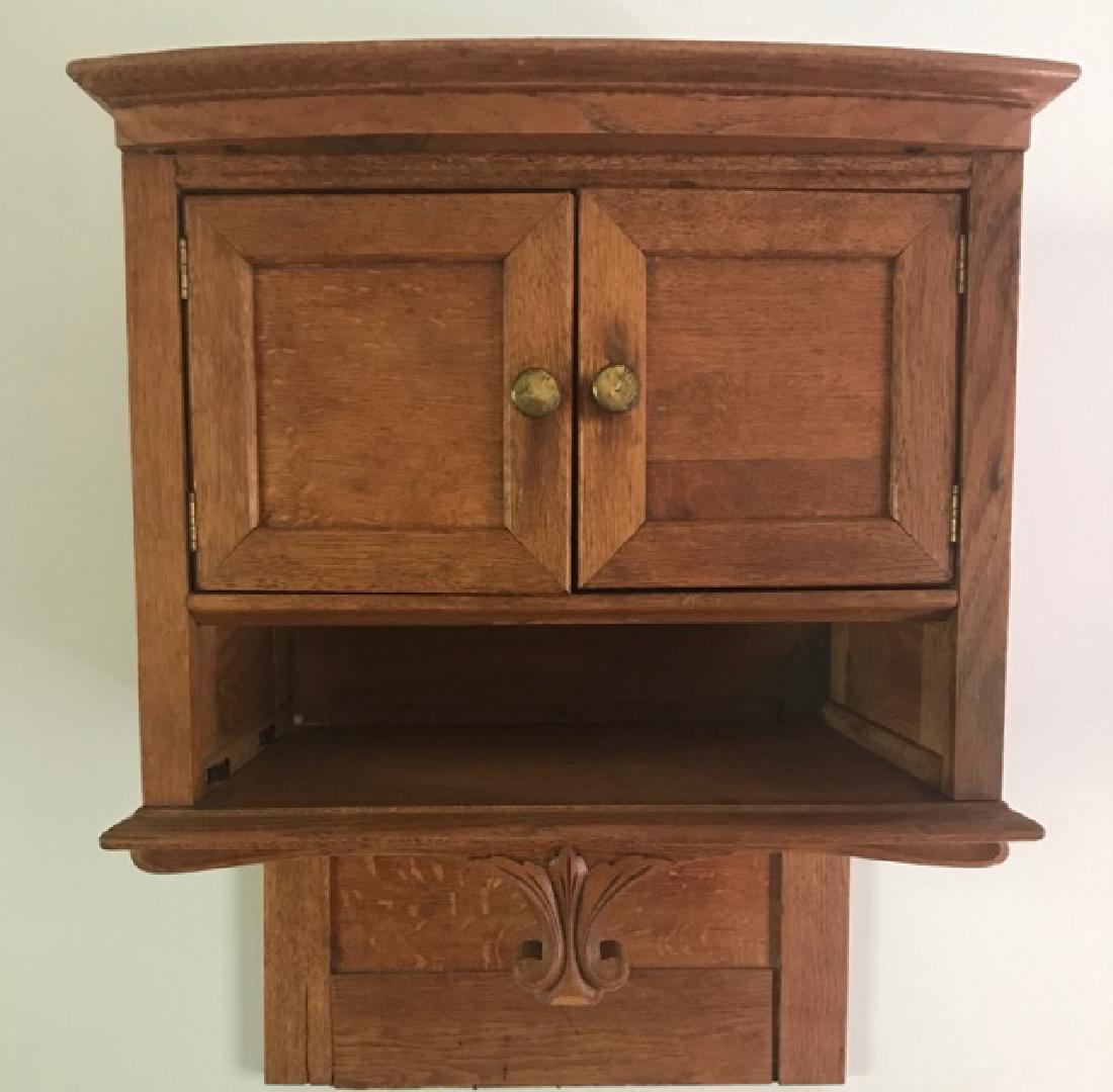 Oak Hanging Wall Cabinet (1 of 3)