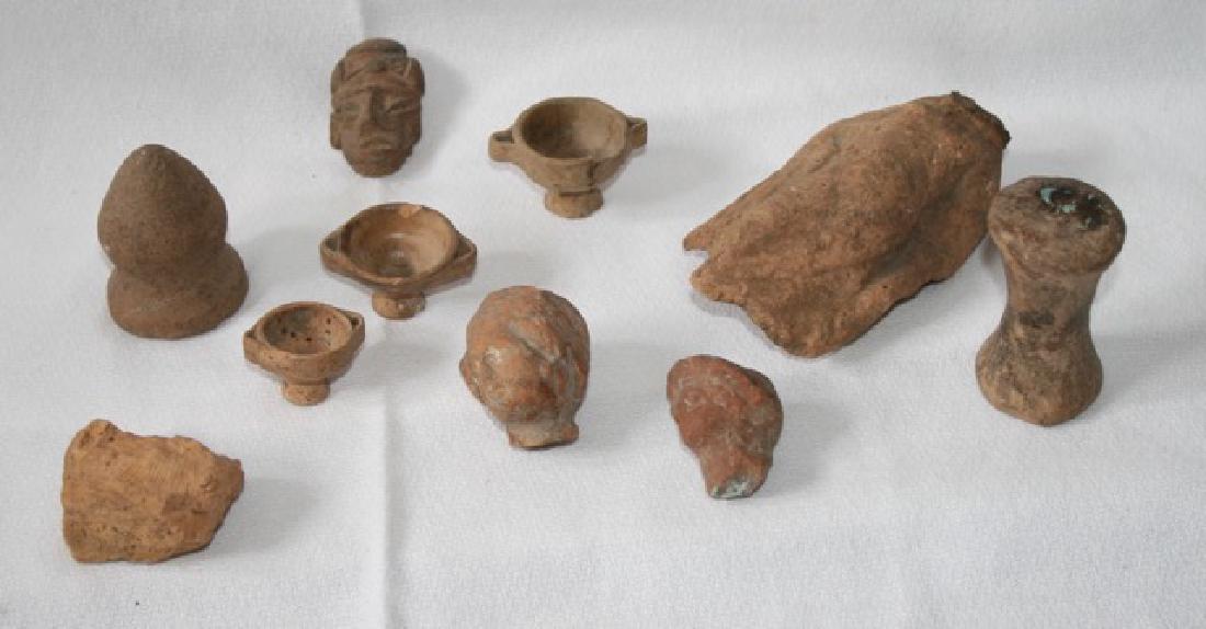 Terra Cotta and Clay Artifacts. Approx 10 (1 of 3)