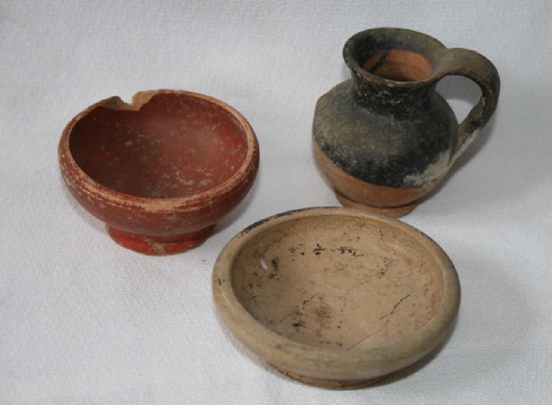 Ancient Roman Bowls (2) and a Creamer (1) (1 of 2)