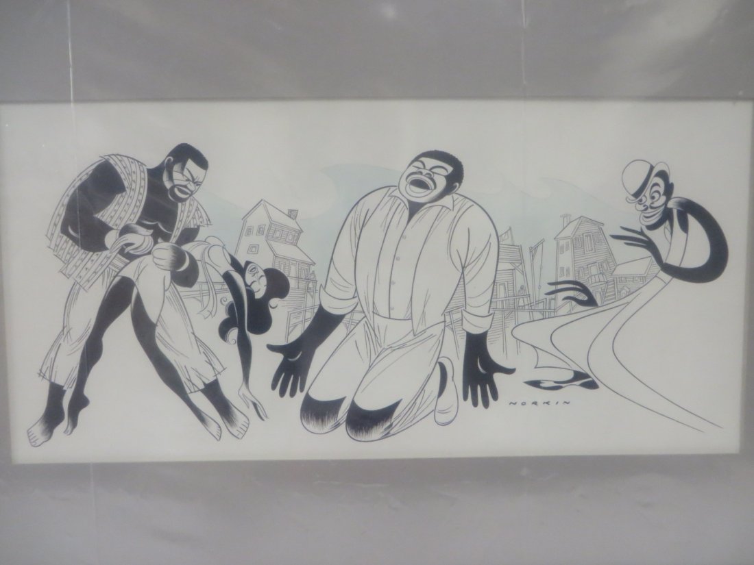 Sam Norkin. Pen and ink. Porgy & Bess. Signed (1 of 2)
