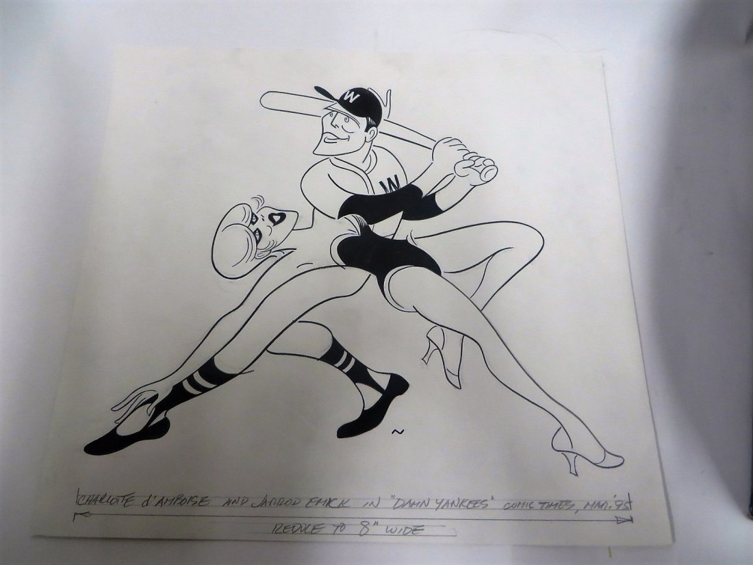 Sam Norkin Pen and Inks. Damn Yankees. Sgd (3) (1 of 3)