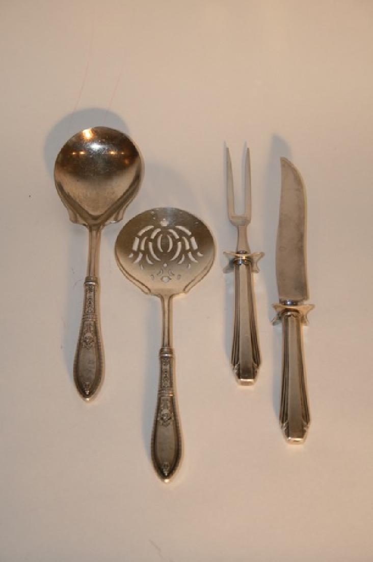 Antique Carving Set & Serving Pcs. (4) (1 of 1)