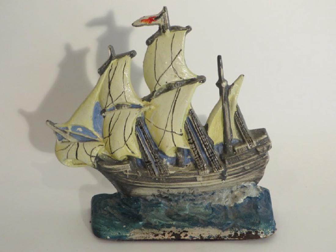 Antique Cast Iron Doorstop. Mayflower (1 of 2)