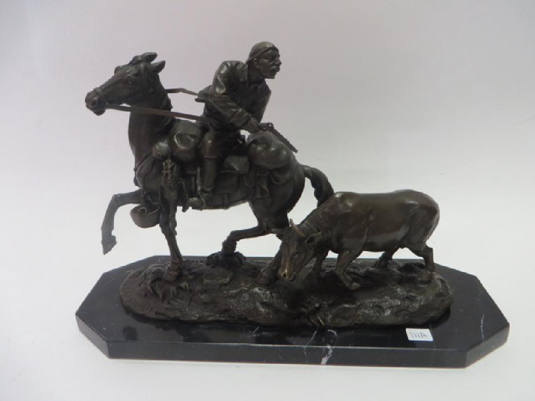 Russian Bronze. Cossack with Horse (1 of 3)
