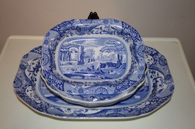 Spode Platter, Scalloped Bowl, Rectangular Bowl (3) (1 of 5)