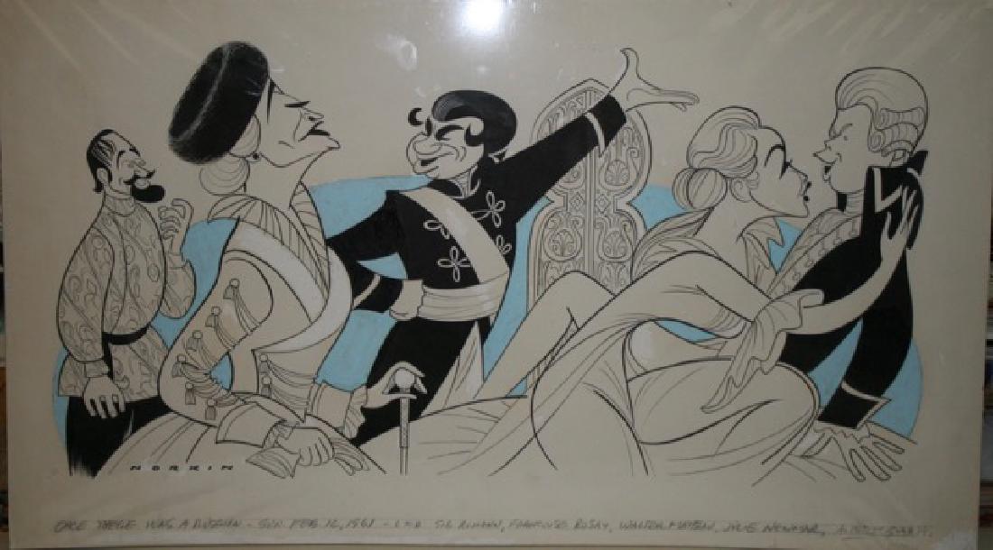 Sam Norkin. Pen and Ink Illustration Sgd. (1 of 1)