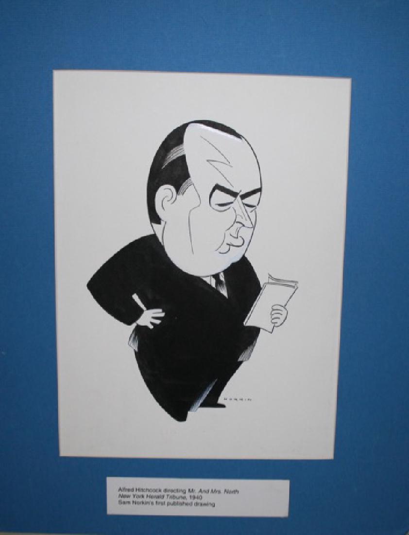 Sam Norkin. Pen and Ink Illustration Sgd. (1 of 2)