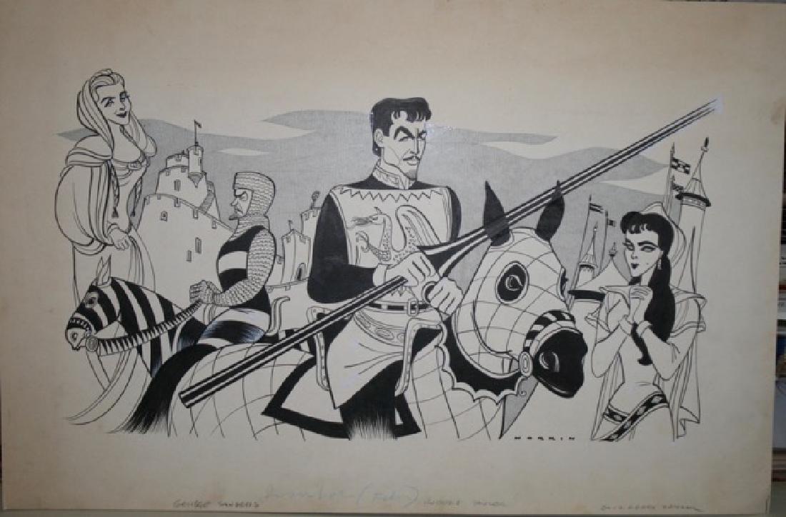 Sam Norkin. Pen and Ink Illustration Sgd. (1 of 1)