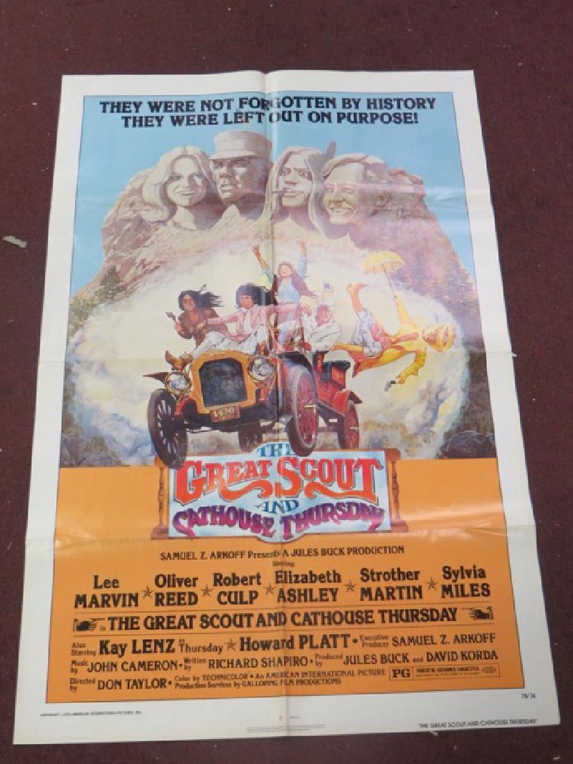 Movie Posters 1970's (5): The Great Scout and Cat House Thursday; Agatha Christie's Ten Little Indians; Eyeof the Needle; Absence of Malice and the Gumball Rally All 41"H. x 27"W