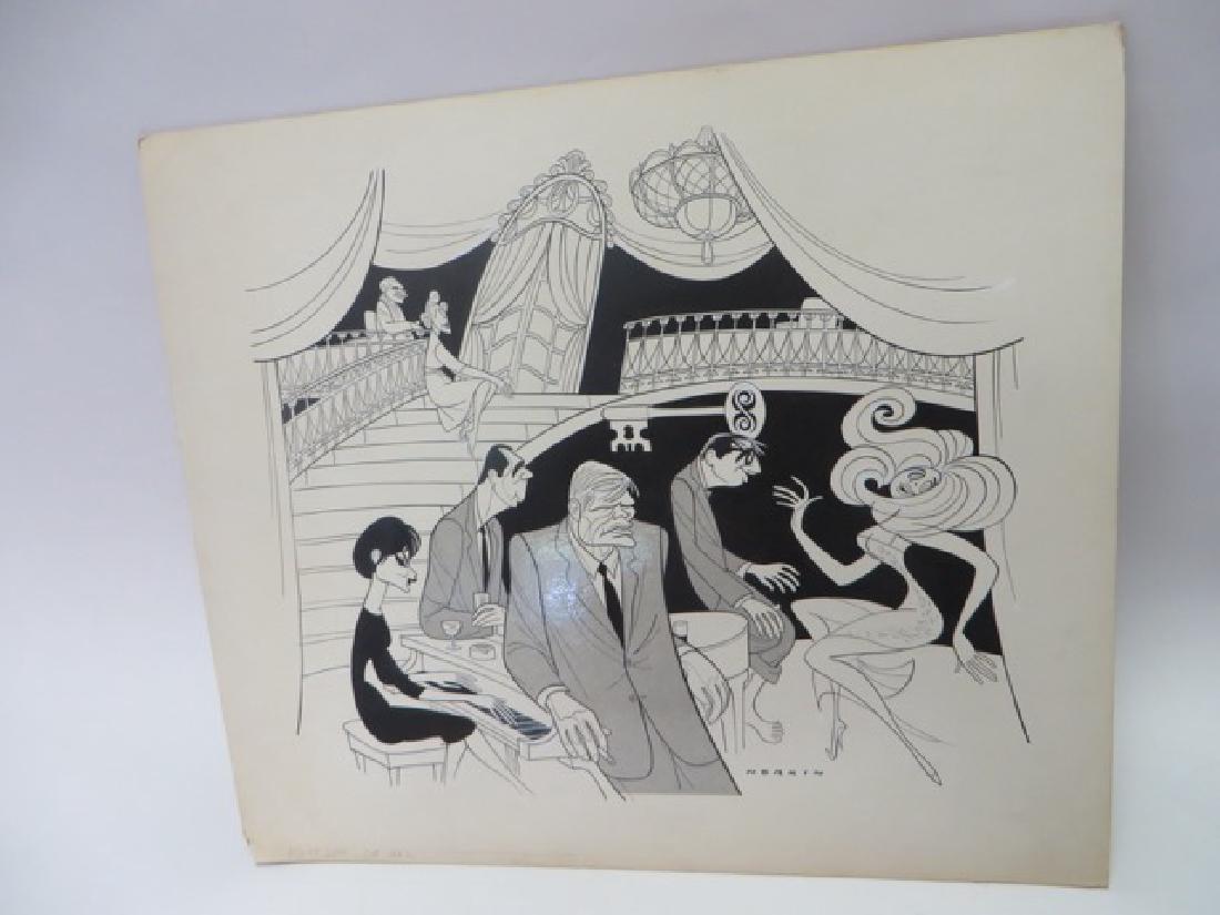 Sam Norkin. Pen and Ink Illustration: Original pen and ink illustration. Night Life, October 1962. 20.5"H x 23.75"W