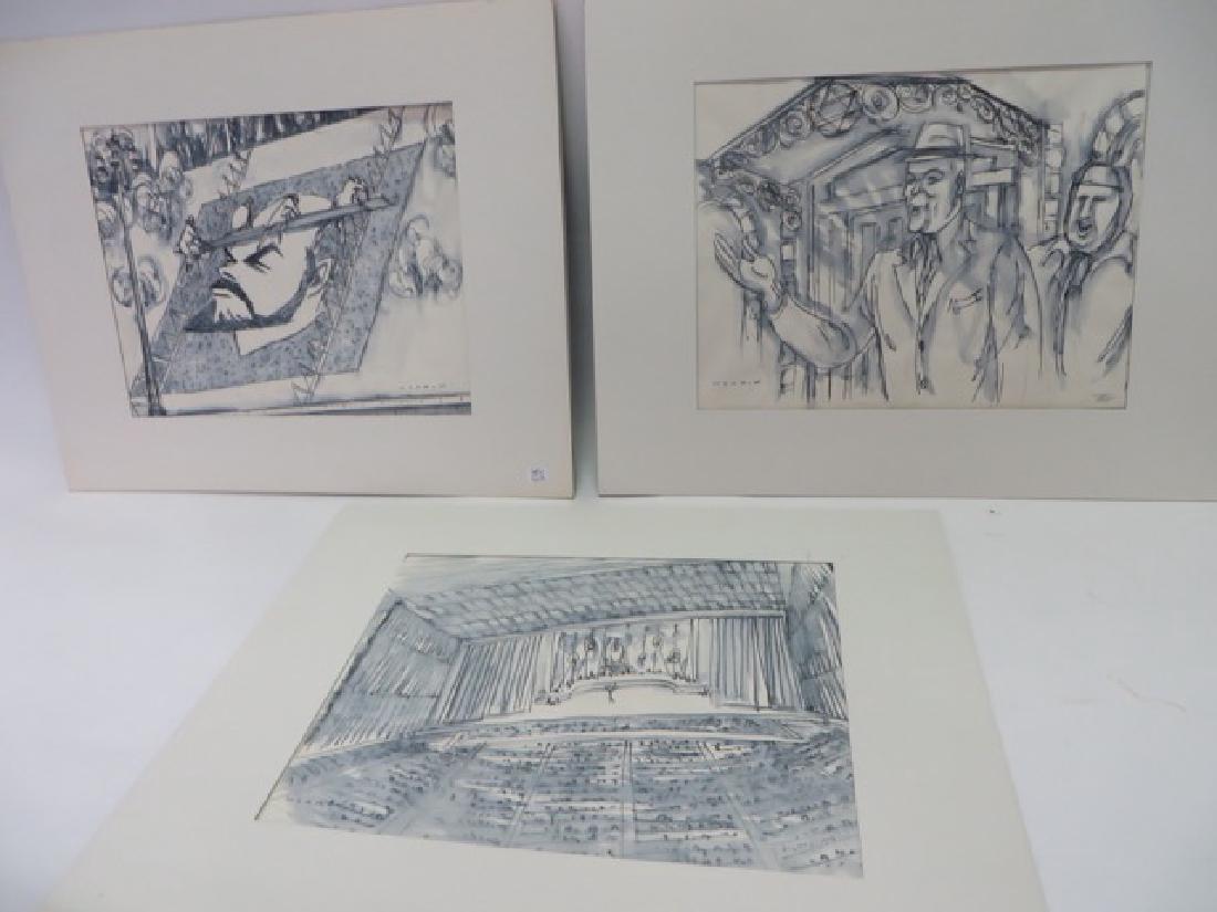 Sam Norkin Watercolors  Signed (3) (1 of 4)