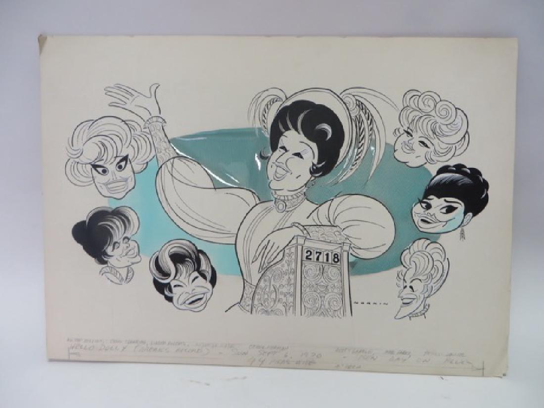 Sam Norkin. Pen & Ink Hello Dolly Sgd. (1 of 2)