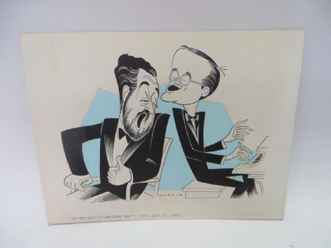 Sam Norkin Pen & Ink. Signed. 1966 (1 of 2)