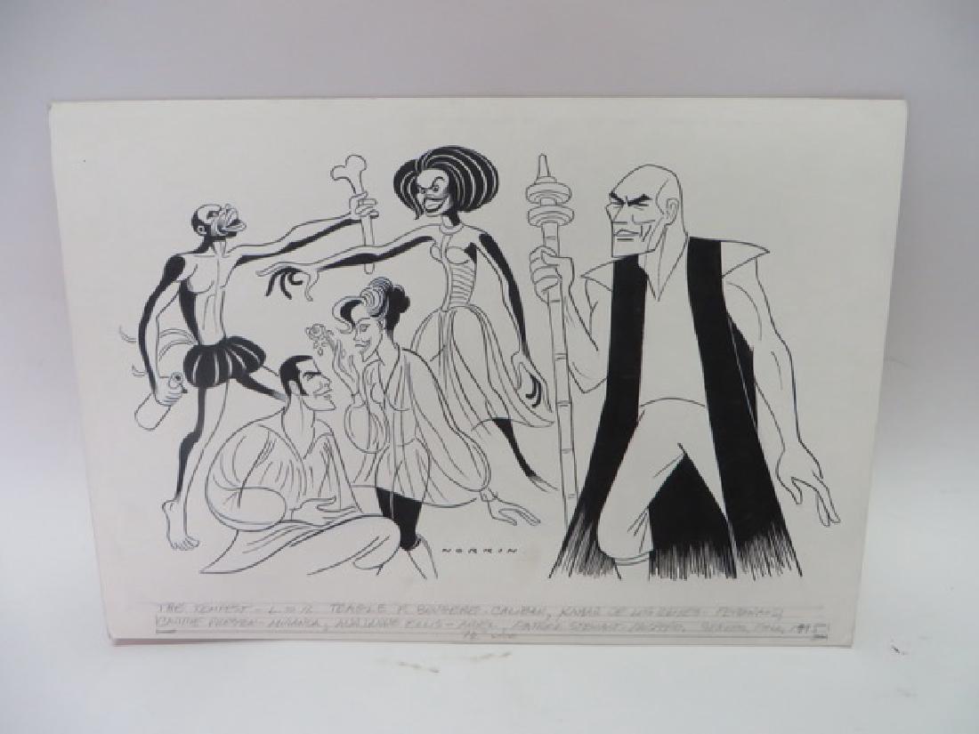 Sam Norkin. The Tempest. Signed: Original Pen and Ink illustration. 1995 Sgd. Norkin 14 x 20