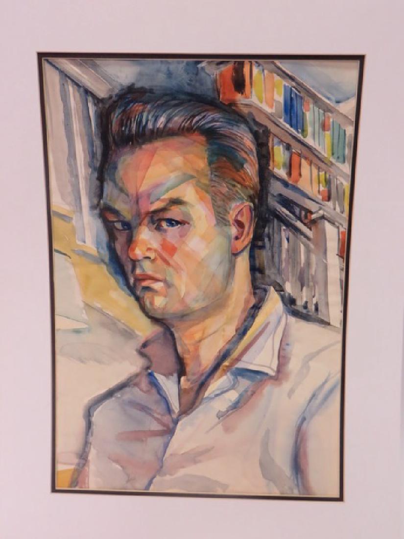 Sam Norkin. Watercolor. Self Portrait. (1 of 1)