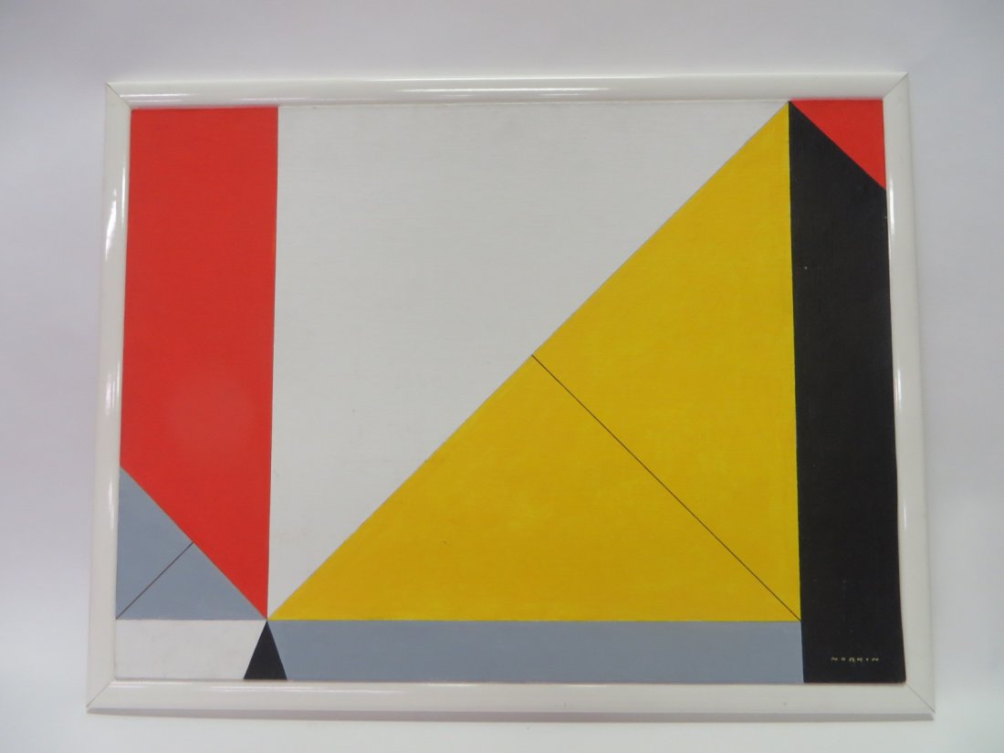 Sam Norkin. Oil on Canvas. Abstract: Signed 20" H X 26" W.