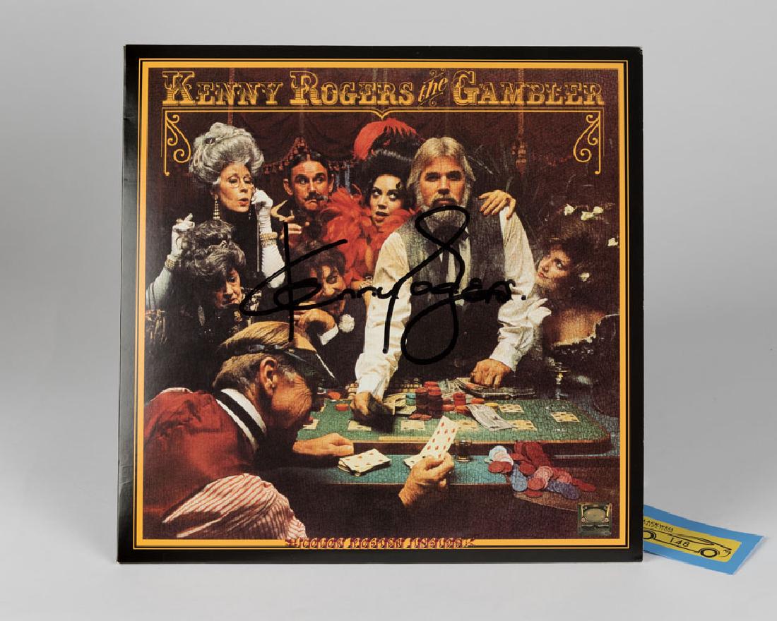 Kenny Rogers "The Gambler" Autographed Record and (1 of 2)