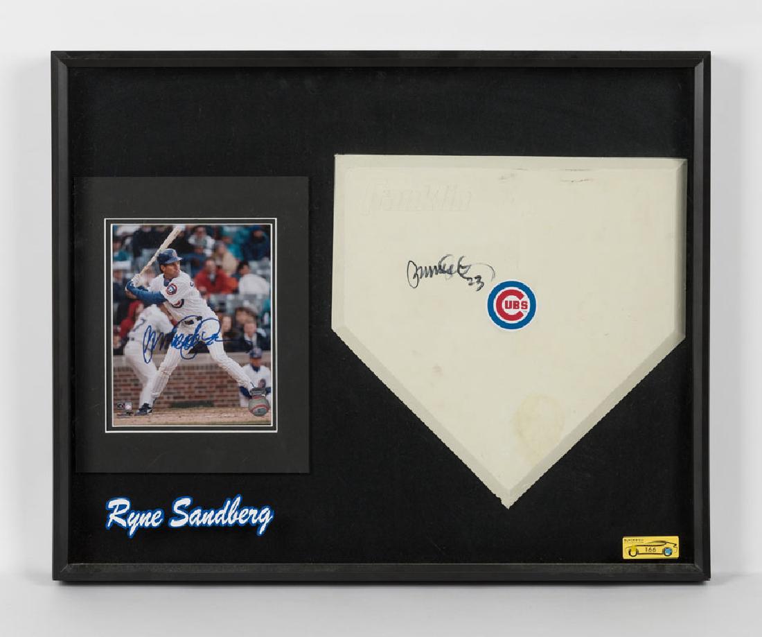 Ryne Sandberg Signed Cubs Home Plate (1 of 1)