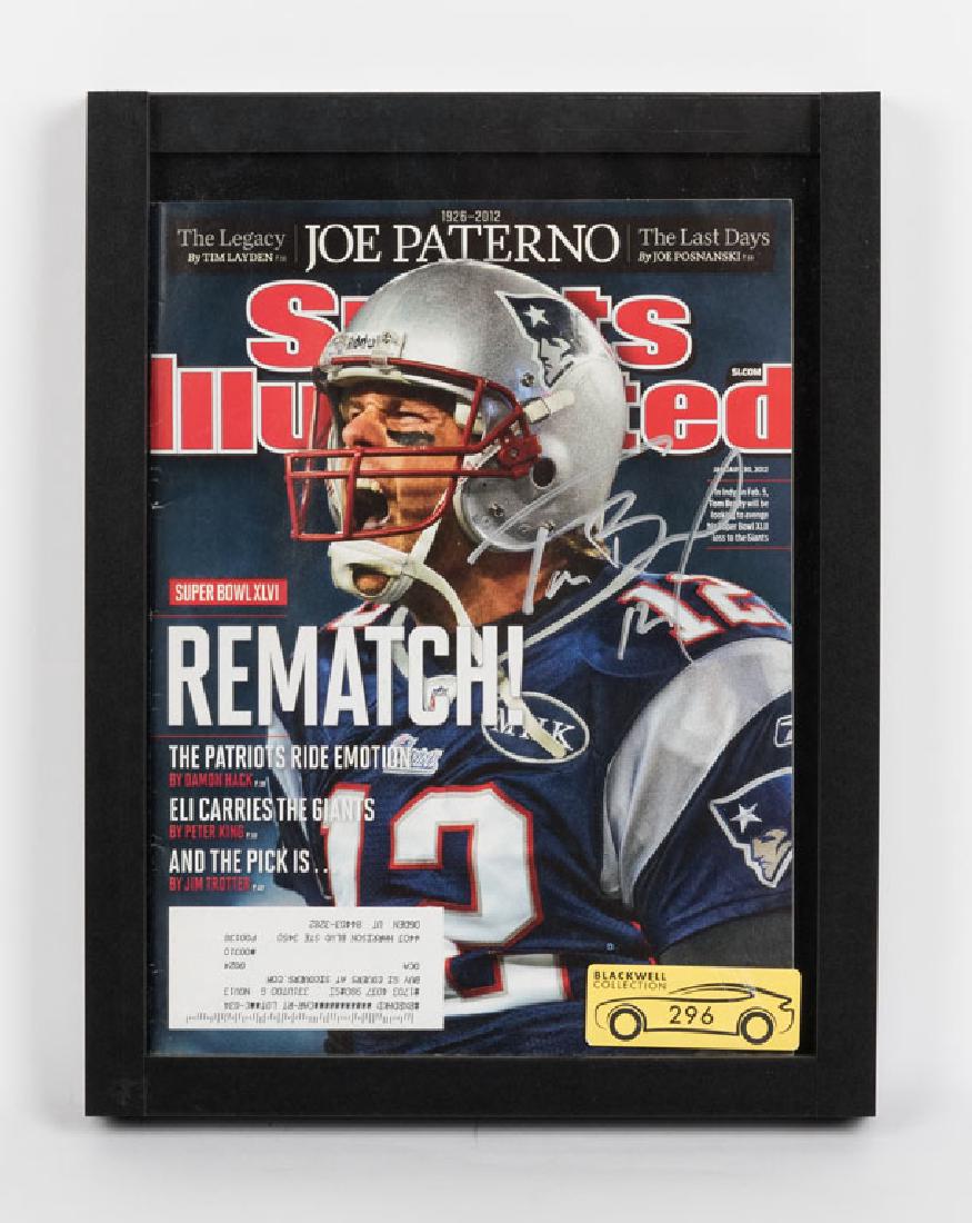 Tom Brady Autographed Cover of Sports Illustrated (1 of 1)