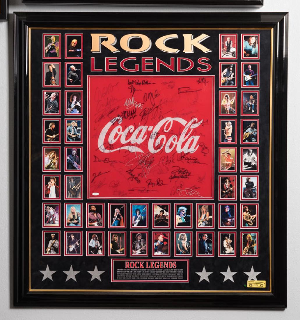 Coca-Cola Poster Signed by Rock Legends (1 of 2)