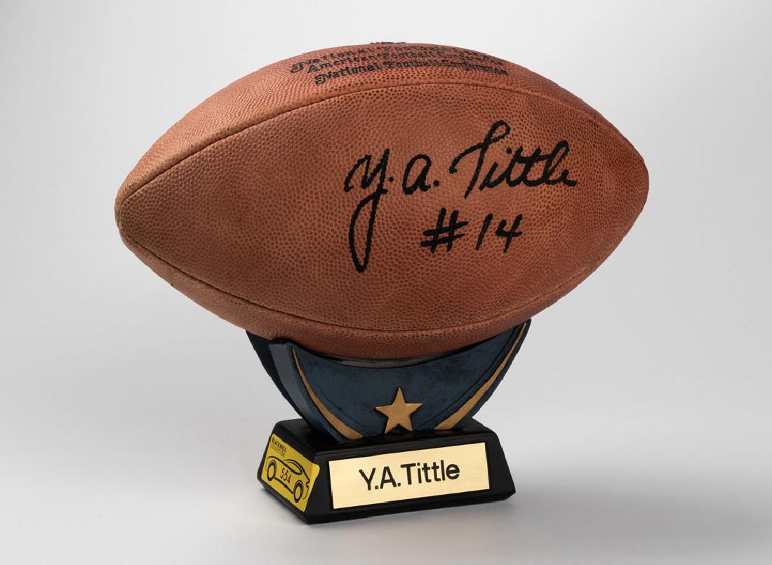 Y.A. Tittle signed football (1 of 1)