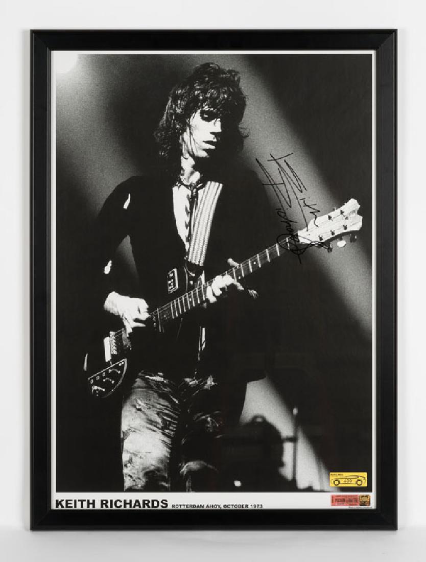 Keith Richards Signed Poster (1 of 1)